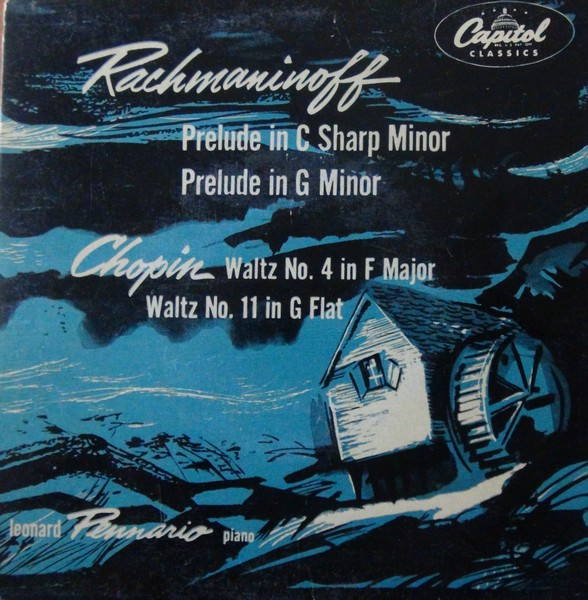 Sergei Rachmaninoff / Frédéric Chopin , Leonard Pennario - Prelude In C Sharp Minor, Prelude In G Minor / Waltz No. 4 In F Major, Waltz No. 11 In G Flat | Capitol Records (FAP-8261) - main Sergei Rachmaninoff / Frédéric Chopin , Leonard Pennario - Prelude In C Sharp Minor, Prelude In G Minor / Waltz No. 4 In F Major, Waltz No. 11 In G Flat | Capitol Records (FAP-8261) - main