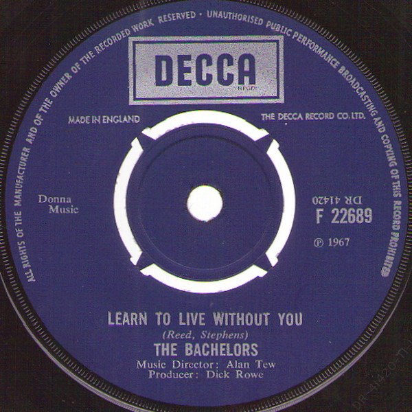 The Bachelors - 3 O'Clock Flamingo Street | Decca (F 22689) - 2