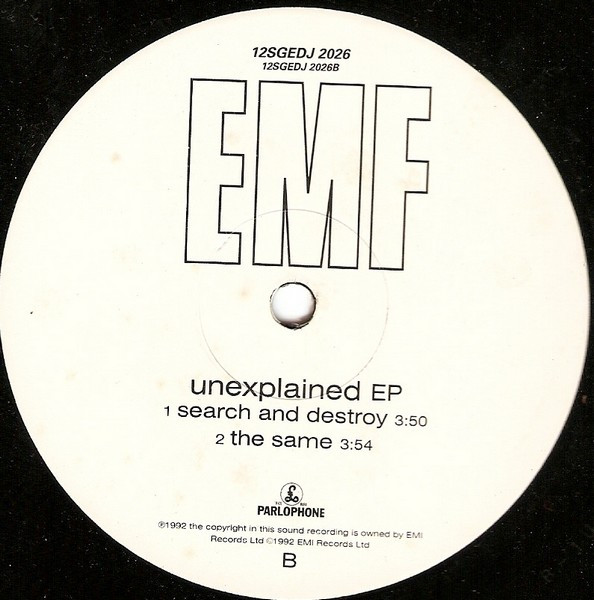 EMF - Unexplained EP | Parlophone (12SGEDJ 2026) - 2