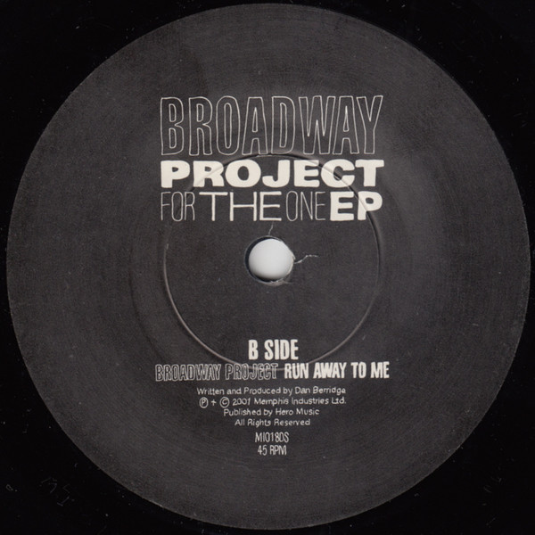 Broadway Project - For The One EP | Memphis Industries (MI018DS) - 4