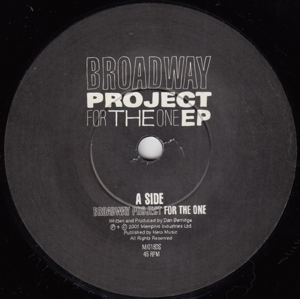 Broadway Project - For The One EP | Memphis Industries (MI018DS) - 3