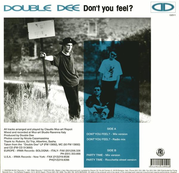 Double Dee - Don't You Feel? | Onizom Music (OZ 011) - 2