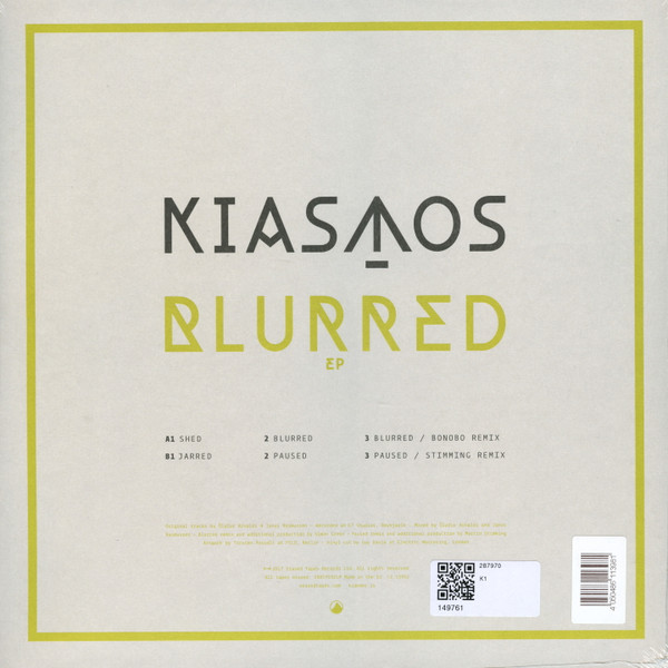 Kiasmos - Blurred EP | Erased Tapes Records (ERATP102LP) - 2