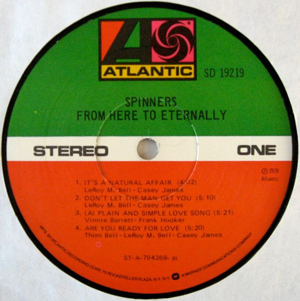 Spinners - From Here To Eternally | Atlantic (SD 19219) - 3