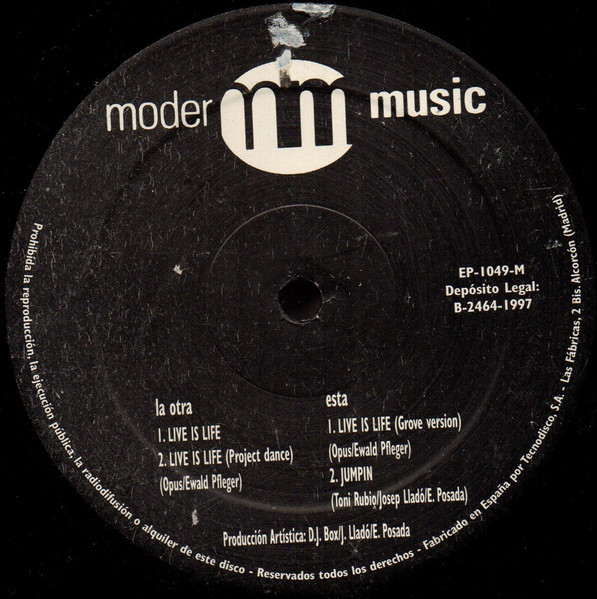 Strategia - Live Is Life | Moder Music (EP-1049-M) - 4