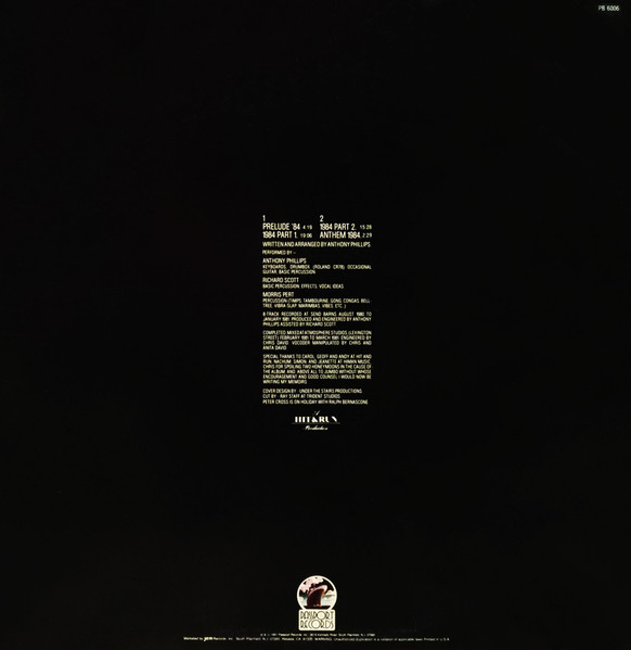 Anthony Phillips - 1984 | Passport Records (PB 6006) - 2