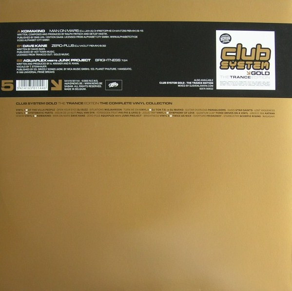Various - Club System Gold - The Trance Edition 5 | 541 (541416 501144) - 2