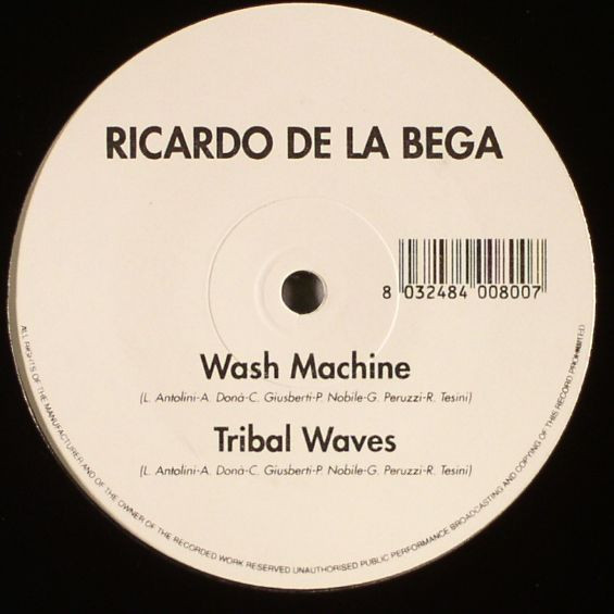 Ricardo De La Bega - Wash Machine / Tribal Waves | Stop And Go (GO 104104)