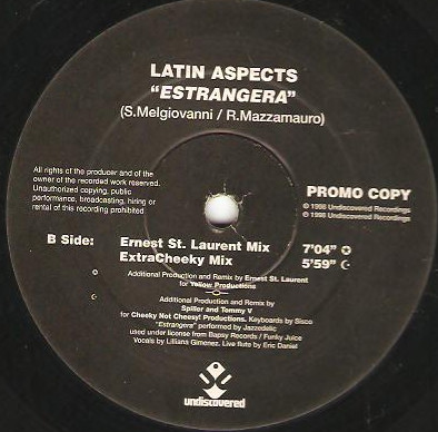 Latin Aspects - Estrangera | Undiscovered (UND 020)