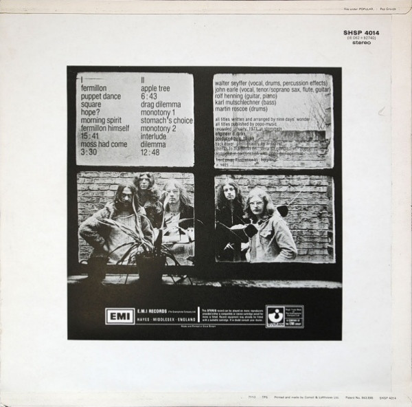 Nine Days' Wonder - Nine Days Wonder | Harvest (SHSP 4014) - 2