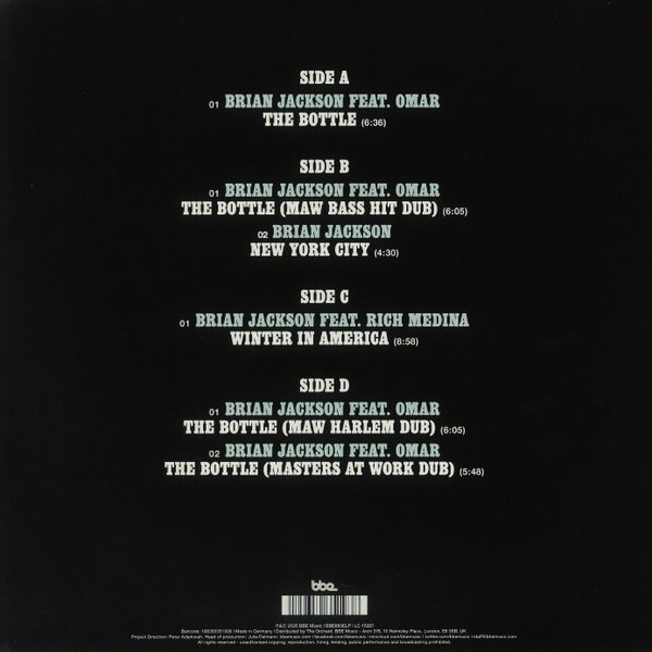 Brian Jackson Feat. Omar / Rich Medina - EP One | BBE (BBE800ELP) - 2 Brian Jackson Feat. Omar / Rich Medina - EP One | BBE (BBE800ELP) - 2