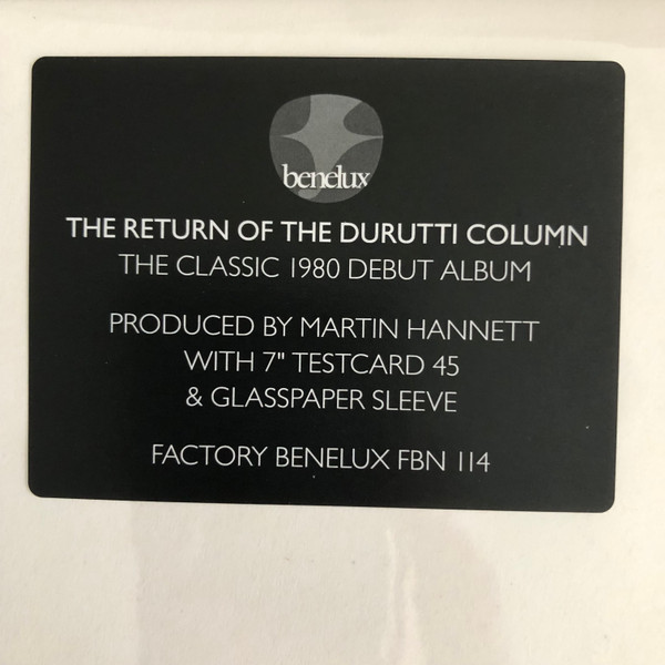 The Durutti Column - The Return Of The Durutti Column | Factory Benelux (FBN 114) - 2
