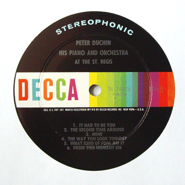 Peter Duchin And His Orchestra - At The St. Regis | Decca (DL 74373) - 4