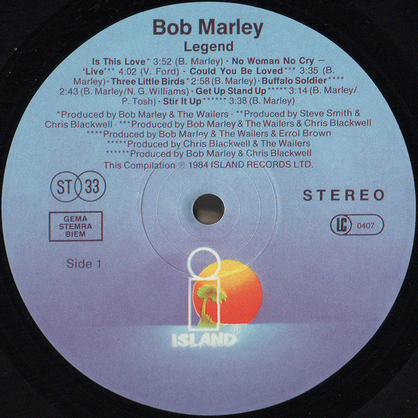 Bob Marley & The Wailers - Legend - The Best Of Bob Marley And The Wailers | Tuff Gong (0600753030523) - 2