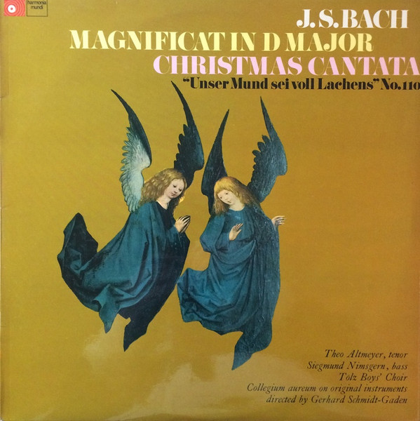 Johann Sebastian Bach , Theo Altmeyer , Siegmund Nimsgern , Tölzer Knabenchor , Collegium Aureum Directed By Gerhard Schmidt-Gaden - Magnificat In D Major / Christmas Cantata "Unser Mund Sei Voll Lachens" No.110 | BASF (BAC 3067) Johann Sebastian Bach , Theo Altmeyer , Siegmund Nimsgern , Tölzer Knabenchor , Collegium Aureum Directed By Gerhard Schmidt-Gaden - Magnificat In D Major / Christmas Cantata "Unser Mund Sei Voll Lachens" No.110 | BASF (BAC 3067)