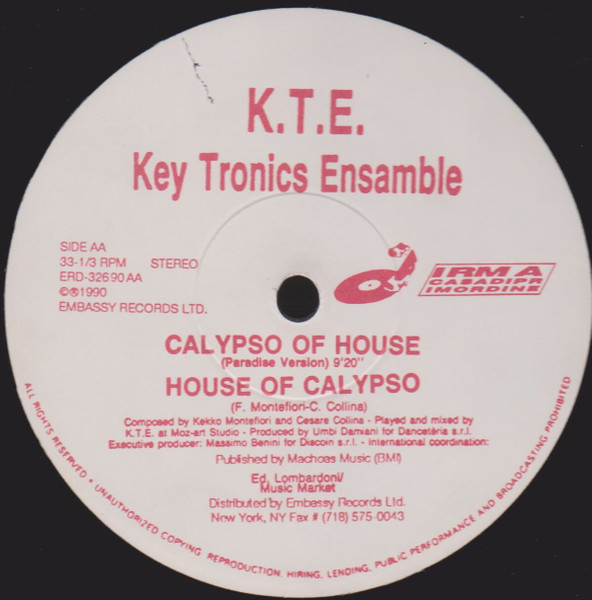 Key Tronics Ensemble - House Of Calypso | Embassy Records (ERD-32690) - 2