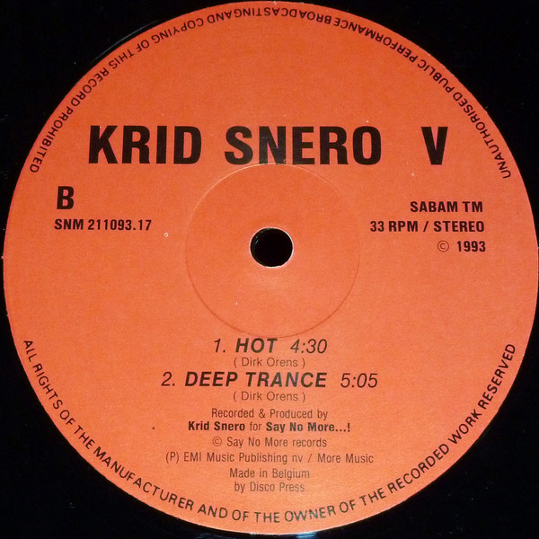 Krid Snero - V | Say No More (SNM 211093.17) - 4 Krid Snero - V | Say No More (SNM 211093.17) - 4