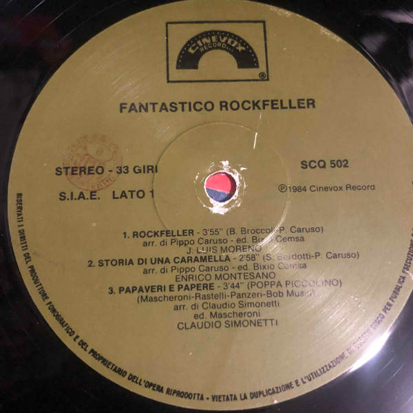 Various - Fantastico Rockfeller | Cinevox Record (SCQ 502)