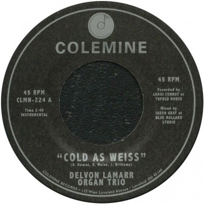 Delvon Lamarr Organ Trio - Cold As Weiss | Colemine Records (CLMN-224) - main