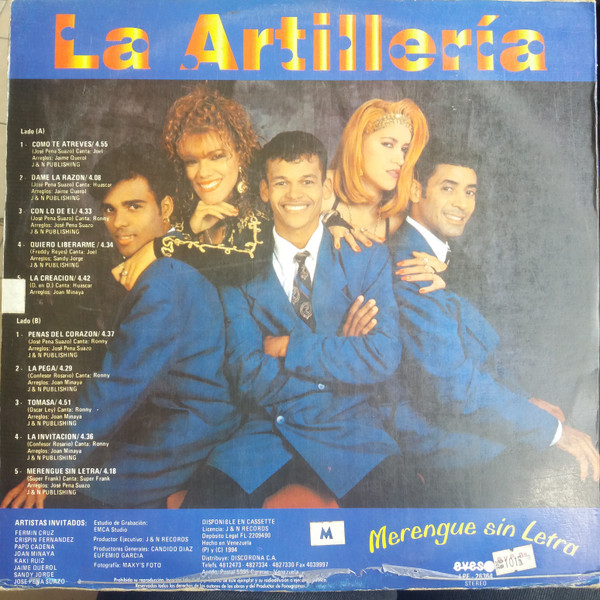 La Artillería - Merengue Sin Letra | Evesol (LPE-26364) - 2 La Artillería - Merengue Sin Letra | Evesol (LPE-26364) - 2