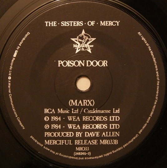 The Sisters Of Mercy - Walk Away / Poison Door | Merciful Release (MR033) - 3