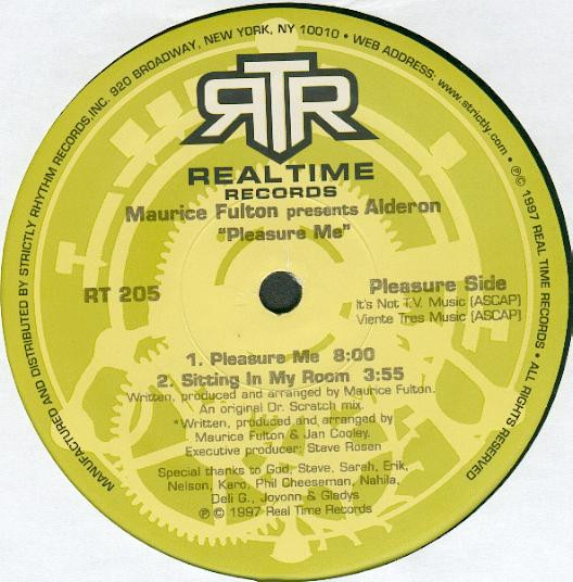 Maurice Fulton Presents Alderon - Pleasure Me | Realtime Records (RT205)