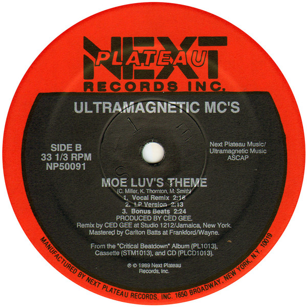 Ultramagnetic MC's - Give The Drummer Some | Next Plateau Records Inc. (NP50091) - 4
