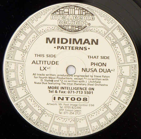 Midiman - Patterns | Intelligence Records (INT008) - main