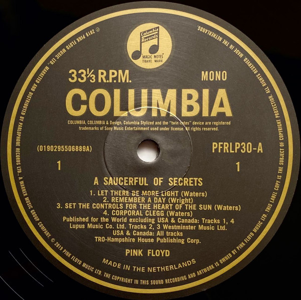 Pink Floyd - A Saucerful Of Secrets | Columbia (0190295506889) - 4