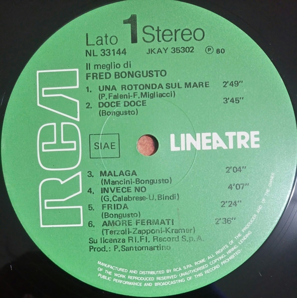 Fred Bongusto - Il Meglio Di Fred Bongusto | RCA (NL 33144) - 2