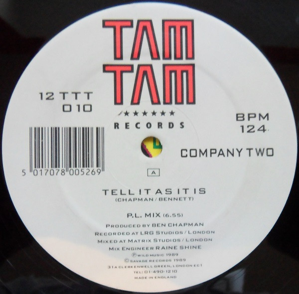 Company 2 - Tell It As It Is | Tam Tam Records (TTT 010) - 2