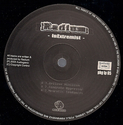 Radium - Inextremist Vol. 1 | Psychik Genocide (PKGLP 05) - 3