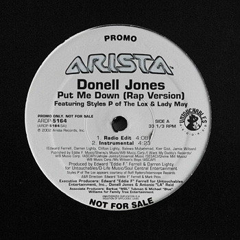 Donell Jones Featuring Styles P & Lady May - Put Me Down (Rap Version) | Arista (ARDP-5164)