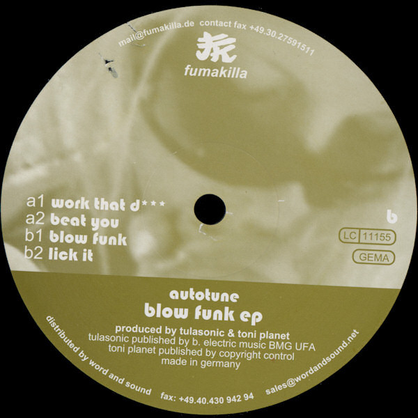 Autotune - Blow Funk EP | Fumakilla (fuma 03) - main