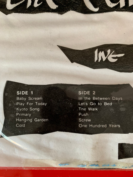 The Cure - Live In Italy | Not On Label (The Cure) (CUR-1) - 3