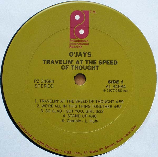 The O'Jays - Travelin' At The Speed Of Thought | Philadelphia International Records (PZ 34684) The O'Jays - Travelin' At The Speed Of Thought | Philadelphia International Records (PZ 34684)
