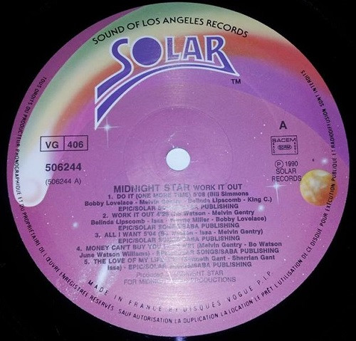 Midnight Star - Work It Out | Solar (506244) - main