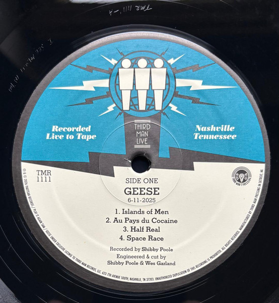 Geese - Live At Third Man Records | Third Man Records (TMR1111LP) - 3
