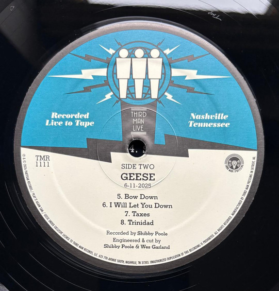 Geese - Live At Third Man Records | Third Man Records (TMR1111LP) - 4