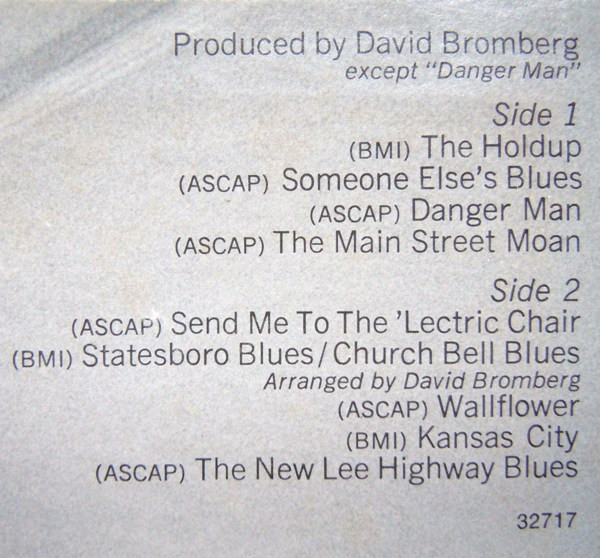 David Bromberg - Wanted Dead Or Alive | Columbia (C 32717) - 3