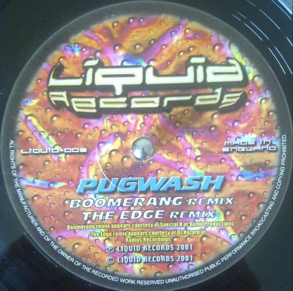 Pugwash - Boomerang / The Edge (Remixes) | Liquid (LIQUID003) - main Pugwash - Boomerang / The Edge (Remixes) | Liquid (LIQUID003) - main