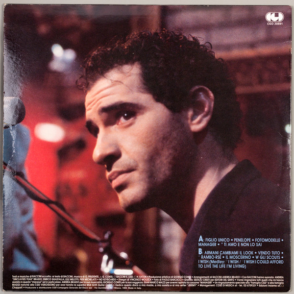 Baccini - Cartoons | CGD (CGD 20891) - 2 Baccini - Cartoons | CGD (CGD 20891) - 2