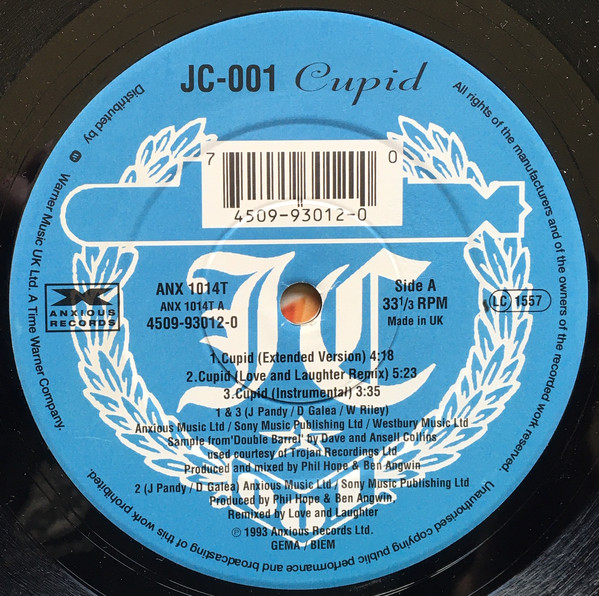 JC-001 - Cupid | Anxious Records (ANX 1014T) - 3