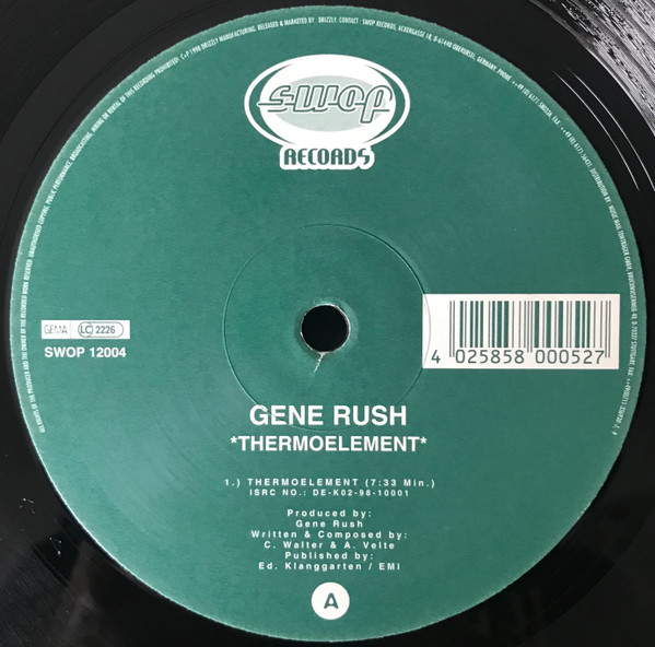 Gene Rush - Thermoelement | Swop Records (SWOP12004)