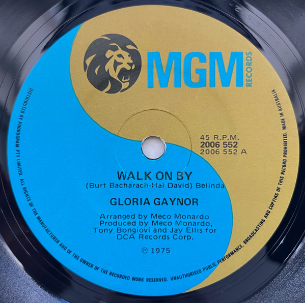 Gloria Gaynor - Walk On By | MGM Records (2006 522)