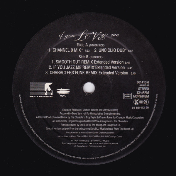Brownstone - If You Love Me | MJJ Music (661413 6) - 3