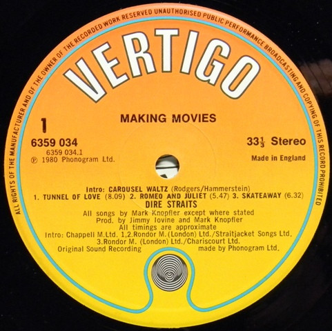 Dire Straits - Making Movies | Vertigo (6359 034) - 3