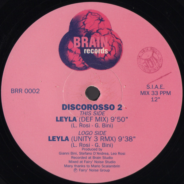 Discorosso 2 - Leyla | Brain Records (BRR 0002)