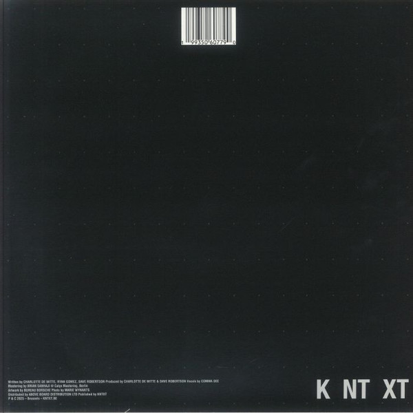 Charlotte De Witte Feat. Comma Dee - The Heads That Know | KNTXT (KNTXTD003V) - 2