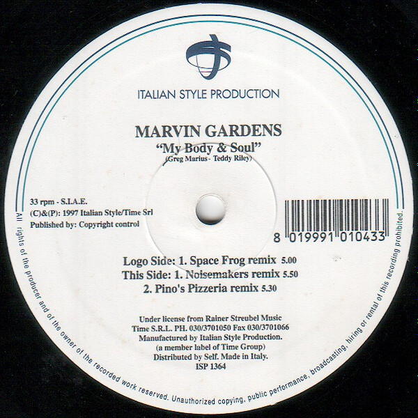 Marvin Gardens - My Body & Soul | Italian Style Production (ISP 1364)